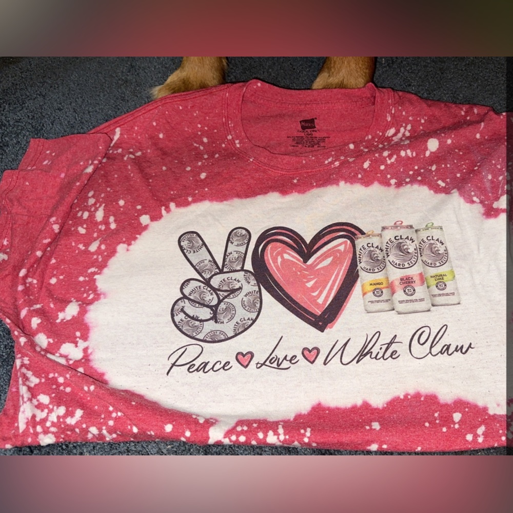 Bleached white claw tee